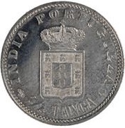 ¼ Tanga - Carlos I Pattern, Lisboa mint, India, 1903 reverse image