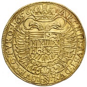 2 Ducats - Ferdinand III Vienna, Austria, 1641-1657 reverse image