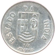 ½ Rupia - Republic Lisboa mint obverse image