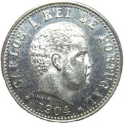 1 Rupia - Carlos I Lisboa mint obverse image