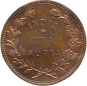 1 Rupia - Republic Pattern, Lisbon mint, India, 1911 reverse image