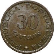 30 Centavos - Republic reverse image
