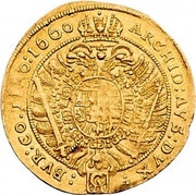 2 Ducats - Leopold I Vienna, Austria, 1660-1662 reverse image