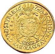 2 Ducats - Leopold I Graz, Austria, 1672 reverse image