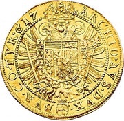 4 Ducats - Matthias II Vienna, Austria, 1617 reverse image