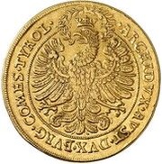 4 Ducats - Leopold I Hall, Austria, 1667 reverse image