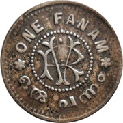 1 Fanam - Moolam Thirunal Rama Varma, India, 1901 reverse image