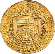 5 Ducats - Matthias II Vienna, Austria, 1609 reverse image