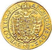 5 Ducats - Matthias II Vienna, Austria, 1613-1618 reverse image
