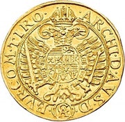 5 Ducats - Leopold I Vienna, Austria, 1661 reverse image