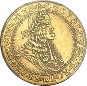 5 Ducats - Leopold I Vienna obverse image