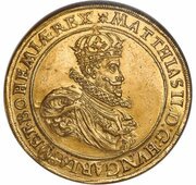 10 Ducats - Matthias II Vienna obverse image