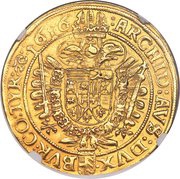10 Ducats - Matthias II Vienna, Austria, 1616 reverse image