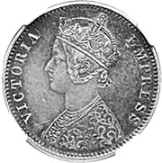 1 Rupee - Victoria [Mangal Singh] obverse image