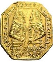 10 Ducats - Ferdinand II Hall reverse image
