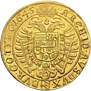10 Ducats - Ferdinand III Vienna, Austria, 1638-1645 reverse image