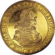 10 Ducats - Ferdinand III Vienna obverse image