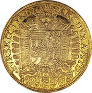 10 Ducats - Ferdinand III Vienna, Austria, 1656-1657 reverse image