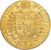 10 Ducats - Leopold I Vienna, Austria, 1659-1660 reverse image
