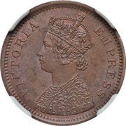 ½ Pice - Victoria obverse image