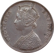 1 Rupee - Victoria and Ganga Singh obverse image