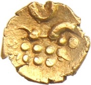 1 Fanam - Chickvirappa Wodeyar, India, 1736-1766 reverse image