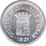 10 Centimes Oran Chamber of Commerce obverse image