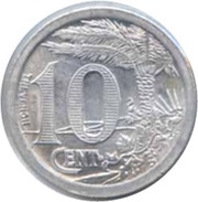 10 Centimes Oran Chamber of Commerce, Algeria, 1921 reverse image