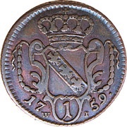 1 Heller - Franz I reverse image