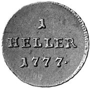 1 Heller - Joseph II reverse image