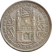 8 Annas - Mir Usman Ali Khan obverse image