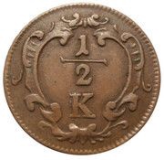 ½ Kreuzer - Maria Theresia reverse image
