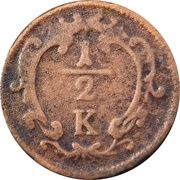 ½ Kreuzer - Franz I, Austria, 1760-1764 reverse image