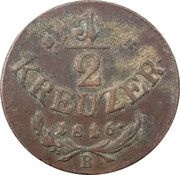 ½ Kreuzer - Franz I, Austria, 1816 reverse image