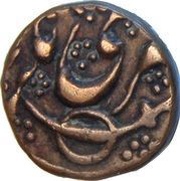 ½ Anna - Ranbir Singh, India, 1863 reverse image