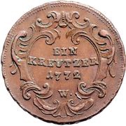 1 Kreutzer - Maria Theresia, Austria, 1772-1779 reverse image