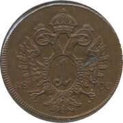 1 Kreuzer - Franz II, Austria, 1800 reverse image