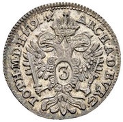 3 Kreuzers - Leopold II reverse image