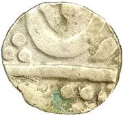 ½ Rupee - Muhammad Shah [Shambhuji II], India, 1759-1760 reverse image