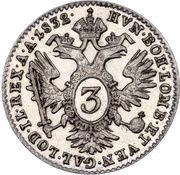 3 Kreuzers - Franz I reverse image