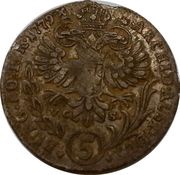 5 Kreuzers - Maria Theresa Hall, Austria, 1778-1779 reverse image