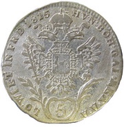 5 Kreuzer - Franz I, Austria, 1815 reverse image