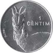 1 Cèntim Pyrenean Chamois reverse image