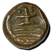 1 Kasu - Rajas of Sivaganga, India, 1743-1801 reverse image