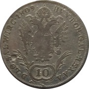 10 Kreutzer - Franz I, Austria, 1809-1810 reverse image