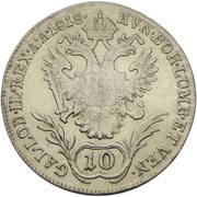 10 Kreuzers - Franz I, Austria, 1817-1824 reverse image