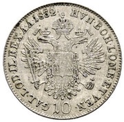 10 Kreuzers - Franz I, Austria, 1832-1835 reverse image