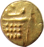 1 Fanam - District of Malabar, Zamorind of Calicut, India, 1750-1783 reverse image