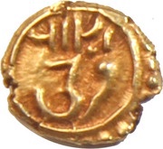 Fanam - Tipu Sultan Farrukhi mint, India, 1787-1789 reverse image