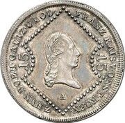 15 Kreuzers - Franz I Pattern obverse image